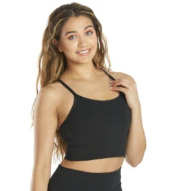 Everyday Yoga Unity Solid Crop Tank -Swimming Equipment Shop 8640375488680 trueblack 3a