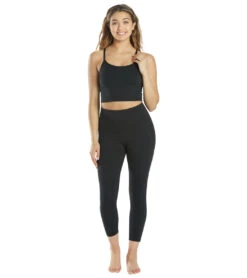 Everyday Yoga Unity Solid Crop Tank -Swimming Equipment Shop 8640375488680 trueblack 4a