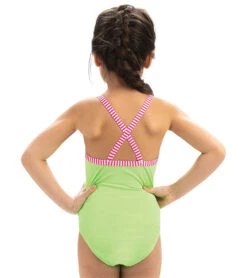 Dolfin Uglies Girls' Solid One Piece Swimsuit ( Big Kid) 33 Dolfin Uglies Girls' Solid One Piece Swimsuit ( Big Kid) -Swimming Equipment Shop 8640391577768 lime 4a