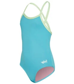 Dolfin Uglies Girls' Solid One Piece Swimsuit ( Big Kid) 37 Dolfin Uglies Girls' Solid One Piece Swimsuit ( Big Kid) -Swimming Equipment Shop 8640391577768 turquoise 1a
