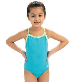 Dolfin Uglies Girls' Solid One Piece Swimsuit ( Big Kid) 39 Dolfin Uglies Girls' Solid One Piece Swimsuit ( Big Kid) -Swimming Equipment Shop 8640391577768 turquoise 3a