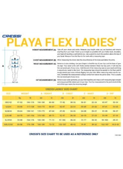 Cressi PLAYA FLEX 2.5MM Women's Spring Wetsuit 17 Cressi PLAYA FLEX 2.5MM Women's Spring Wetsuit -Swimming Equipment Shop 8640415072424 aqua 6a