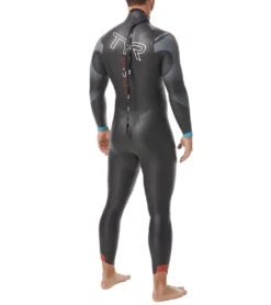 TYR Men's Hurricane Cat 3 Fullsleeve Triathlon Wetsuit 30 TYR Men's Hurricane Cat 3 Fullsleeve Triathlon Wetsuit -Swimming Equipment Shop 8640434012328 blackredblue 2a