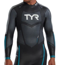 TYR Men's Hurricane Cat 3 Fullsleeve Triathlon Wetsuit 24 TYR Men's Hurricane Cat 3 Fullsleeve Triathlon Wetsuit -Swimming Equipment Shop 8640434012328 silverturquoise 6a
