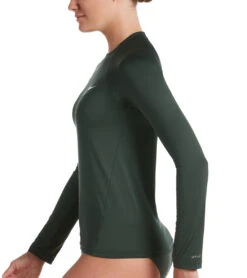 Nike Women's Long Sleeve Hydro Rash Guard -Swimming Equipment Shop 8640525926568 galacticjade 2a