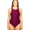 FINIS Girls' Bladeback Solid One Piece Swimsuit -Swimming Equipment Shop 8640553746600 cabernet 1a
