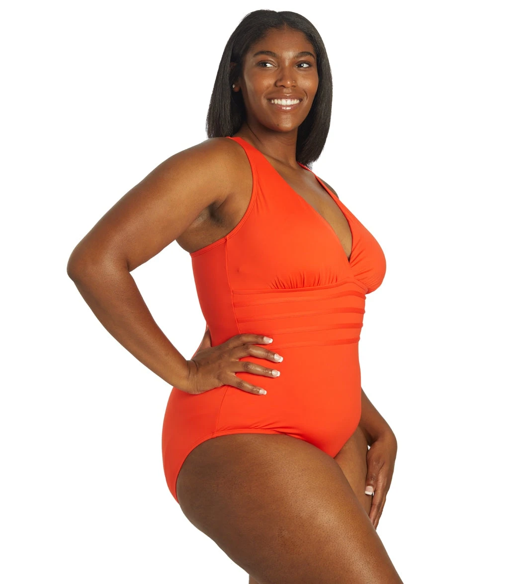 La Blanca Plus Size Island Goddess Multi Strap One Piece Swimsuit 4 La Blanca Plus Size Island Goddess Multi Strap One Piece Swimsuit - Image 2