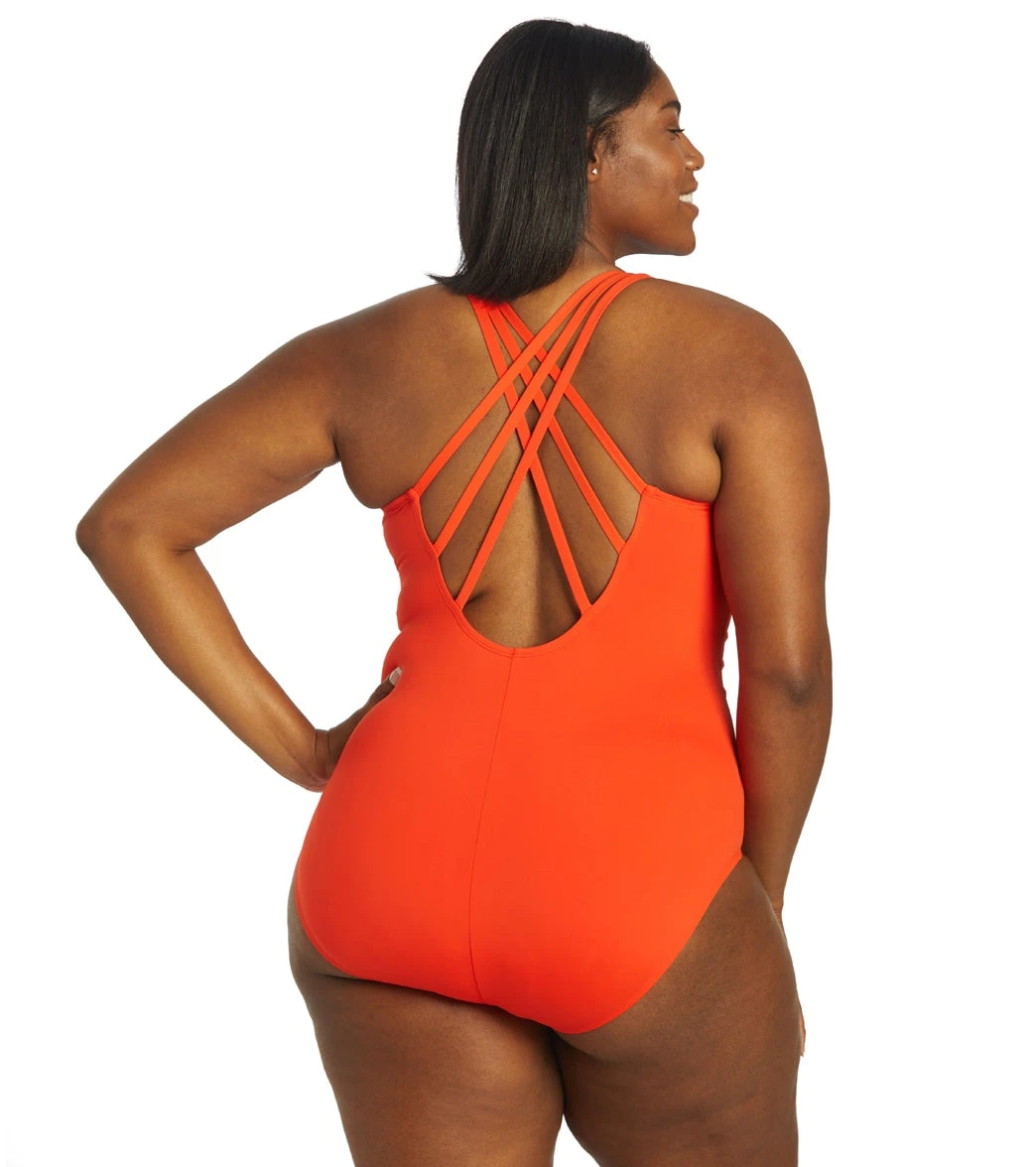 La Blanca Plus Size Island Goddess Multi Strap One Piece Swimsuit 5 La Blanca Plus Size Island Goddess Multi Strap One Piece Swimsuit - Image 3