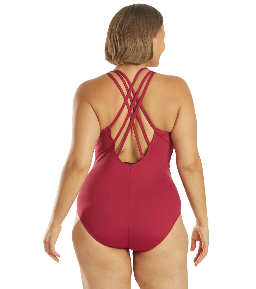La Blanca Plus Size Island Goddess Multi Strap One Piece Swimsuit 19 La Blanca Plus Size Island Goddess Multi Strap One Piece Swimsuit - Image 17