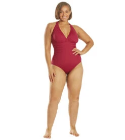 La Blanca Plus Size Island Goddess Multi Strap One Piece Swimsuit 39 La Blanca Plus Size Island Goddess Multi Strap One Piece Swimsuit -Swimming Equipment Shop 8640662241448 wine 4a
