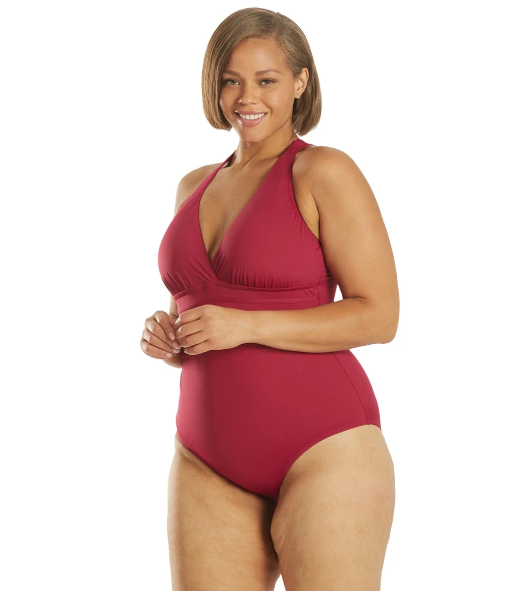 La Blanca Plus Size Island Goddess Multi Strap One Piece Swimsuit 21 La Blanca Plus Size Island Goddess Multi Strap One Piece Swimsuit - Image 19