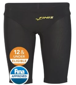 FINIS Boys' Fuse Jr. Jammer Tech Suit Swimsuit -Swimming Equipment Shop 8640819298472 black 2a