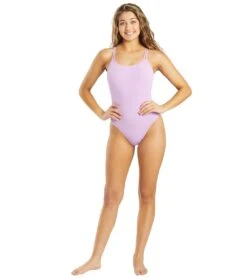 Nike Women's HydraStrong Solid Spider Back One Piece Swimsuit -Swimming Equipment Shop 8640837419176 fuchsiaglow 4a