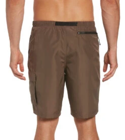 Nike Men's 20" Belted Packable Swim Trunks -Swimming Equipment Shop 8640921174184 ironstone 3a