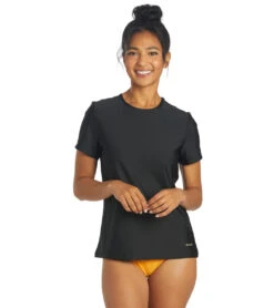 Sporti Women's S/S UPF 50+ Comfort Fit Rash Guard 41 Sporti Women's S/S UPF 50+ Comfort Fit Rash Guard -Swimming Equipment Shop 8641024262312 black 2a