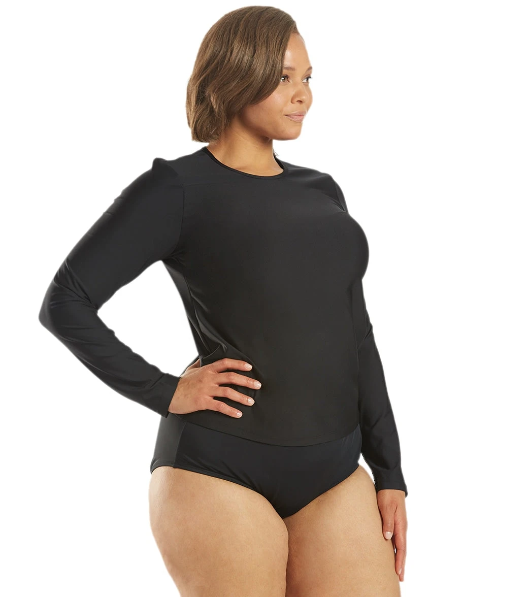 Sporti Women's Plus Size L/S UPF 50+ Comfort Fit Rash Guard 20 Sporti Women's Plus Size L/S UPF 50+ Comfort Fit Rash Guard - Image 18