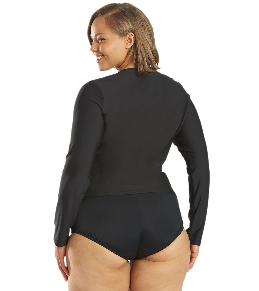 Sporti Women's Plus Size L/S UPF 50+ Comfort Fit Rash Guard 21 Sporti Women's Plus Size L/S UPF 50+ Comfort Fit Rash Guard - Image 19