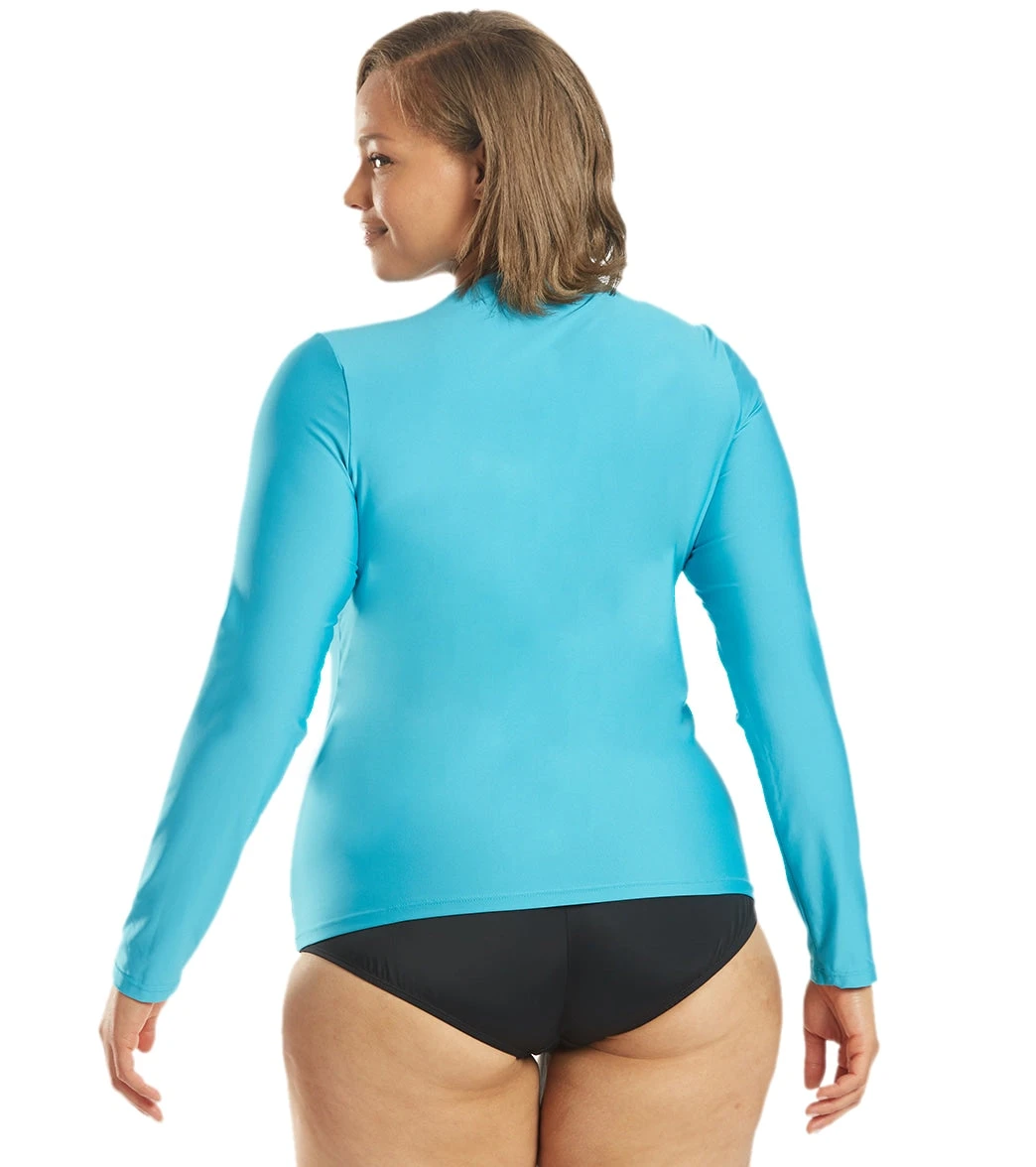 Sporti Women's Plus Size L/S UPF 50+ Comfort Fit Rash Guard 5 Sporti Women's Plus Size L/S UPF 50+ Comfort Fit Rash Guard - Image 3