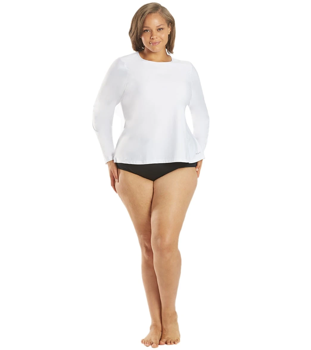 Sporti Women's Plus Size L/S UPF 50+ Comfort Fit Rash Guard 14 Sporti Women's Plus Size L/S UPF 50+ Comfort Fit Rash Guard - Image 12