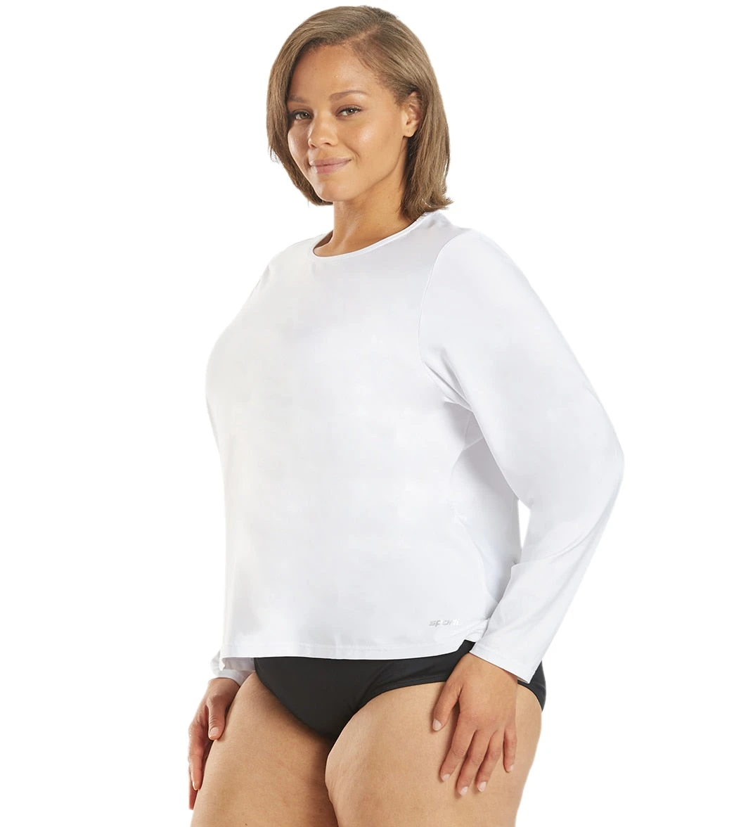 Sporti Women's Plus Size L/S UPF 50+ Comfort Fit Rash Guard 15 Sporti Women's Plus Size L/S UPF 50+ Comfort Fit Rash Guard - Image 13