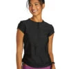 Sporti Women's Cap Sleeve Front Zip UPF 50+ Rash Guard