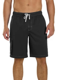 Sporti Men's Hybrid Cargo Swim Trunk 37 Sporti Men's Hybrid Cargo Swim Trunk -Swimming Equipment Shop 8641036288168 black 5a