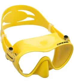 Cressi F-Dual Frameless Scuba Mask -Swimming Equipment Shop 8641055228072 clearyellow 1a