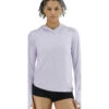 TYR Women's SunDefense Long Sleeve Hooded UPF 50+ Swim Shirt 2 TYR Women's SunDefense Long Sleeve Hooded UPF 50+ Swim Shirt -Swimming Equipment Shop 8641229717672 lavender