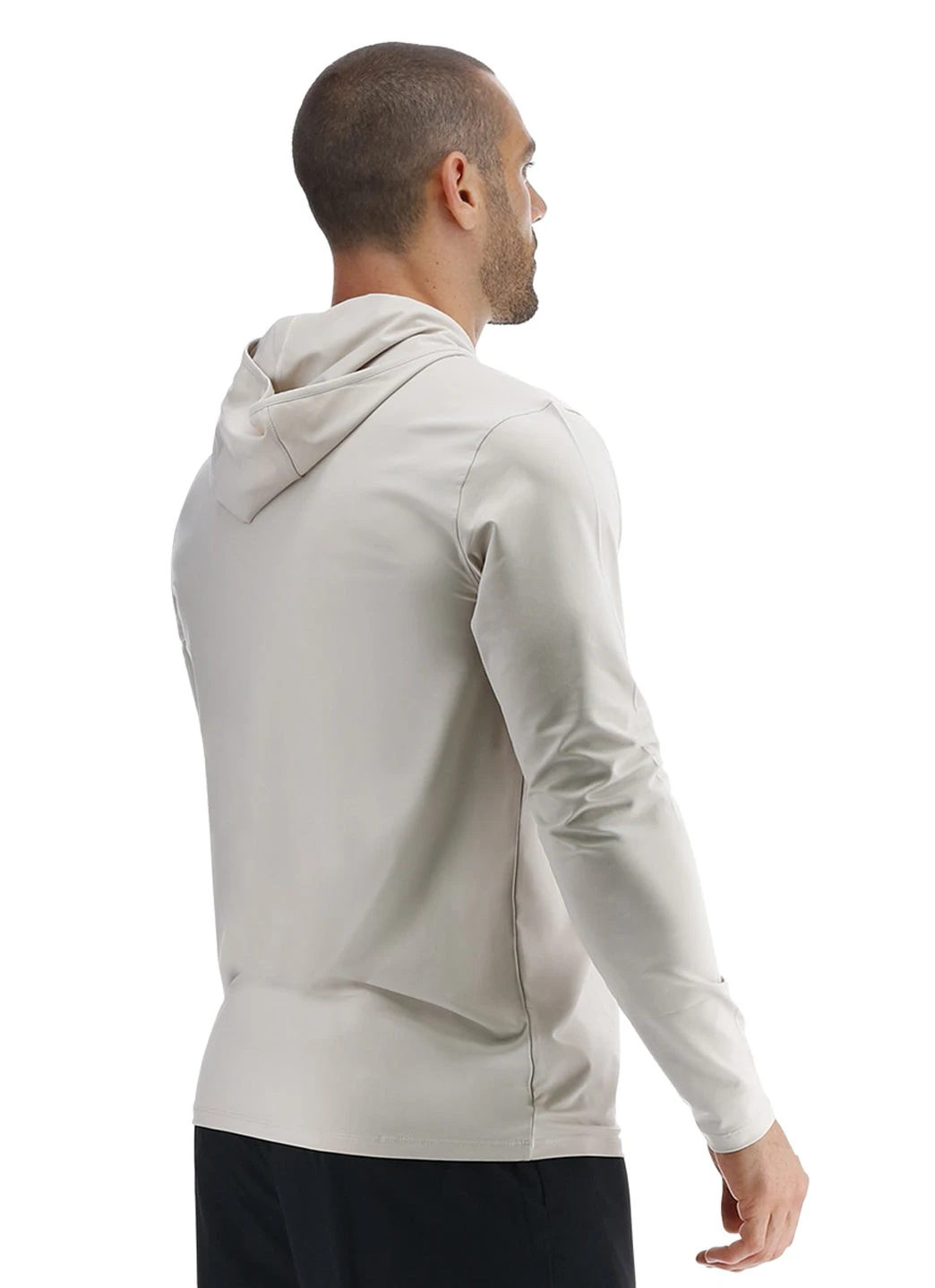 TYR Men's SunDefense Long Sleeve Hooded Swim Shirt 10 TYR Men's SunDefense Long Sleeve Hooded Swim Shirt - Image 8