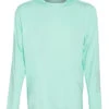 TYR Men's SunDefense Long Sleeve Hooded Swim Shirt -Swimming Equipment Shop 8641236304040 mint 1a