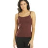 Everyday Yoga Divine Cheetah Scoop Back Support Tank -Swimming Equipment Shop 8641263272104 burgundycheetah 1a