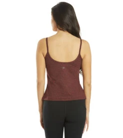 Everyday Yoga Divine Cheetah Scoop Back Support Tank -Swimming Equipment Shop 8641263272104 burgundycheetah 3a