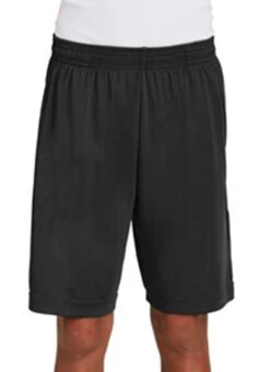 SwimOutlet Boys' Sport-Tek® PosiCharge® Competitor™ Pocketed Short -Swimming Equipment Shop 8641333756072 black 5a