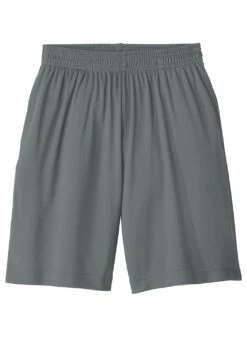 SwimOutlet Boys' Sport-Tek® PosiCharge® Competitor™ Pocketed Short -Swimming Equipment Shop 8641333756072 irongrey 1a