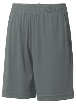 SwimOutlet Boys' Sport-Tek® PosiCharge® Competitor™ Pocketed Short -Swimming Equipment Shop 8641333756072 irongrey 2a