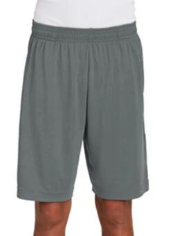 SwimOutlet Boys' Sport-Tek® PosiCharge® Competitor™ Pocketed Short -Swimming Equipment Shop 8641333756072 irongrey 5a