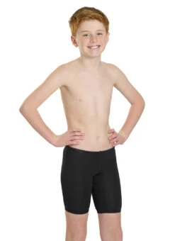 TYR Boys' Solid Jammer Swimsuit (Little Kid, Big Kid) 25 TYR Boys' Solid Jammer Swimsuit (Little Kid, Big Kid) -Swimming Equipment Shop 8641489371304 black 2a