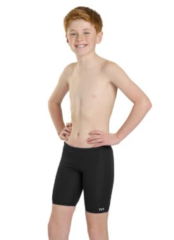 TYR Boys' Solid Jammer Swimsuit (Little Kid, Big Kid) 28 TYR Boys' Solid Jammer Swimsuit (Little Kid, Big Kid) -Swimming Equipment Shop 8641489371304 black 5a