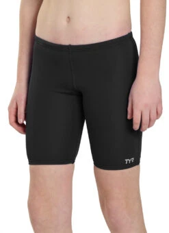 TYR Boys' Solid Jammer Swimsuit (Little Kid, Big Kid) 32 TYR Boys' Solid Jammer Swimsuit (Little Kid, Big Kid) -Swimming Equipment Shop 8641489371304 black 9a