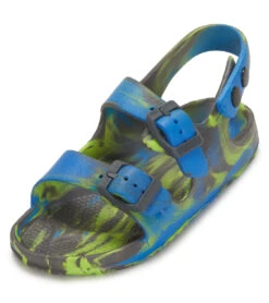 Northside Kid's Tate Slip On Sandal (Toddler, Little Kid) 34 Northside Kid's Tate Slip On Sandal (Toddler, Little Kid) -Swimming Equipment Shop 8641542062248 bluelime 1a