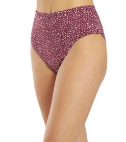 Nike Women's Adventure Reversible High Waist Bikini Bottom 34 Nike Women's Adventure Reversible High Waist Bikini Bottom -Swimming Equipment Shop 8641561526440 sangria 5a