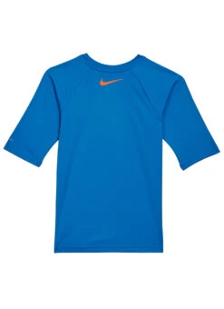 Nike Boys' Octologo Short Sleeve Hydroguard (Big Kid) -Swimming Equipment Shop 8641572077736 photoblue 2a