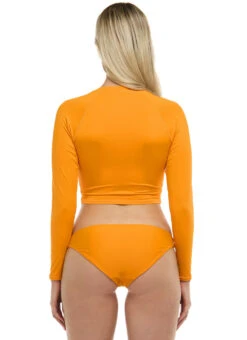 Body Glove Women's Smoothie Let It Be Long Sleeve Crop Rash Guard -Swimming Equipment Shop 8641576304808 apricot 3a
