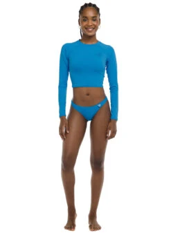 Body Glove Women's Smoothie Let It Be Long Sleeve Crop Rash Guard -Swimming Equipment Shop 8641576304808 wave 4a