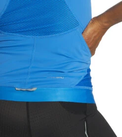 Louis Garneau Women's Sprint Short Sleeve Tri Jersey -Swimming Equipment Shop 8641685127336 sandblue 5a