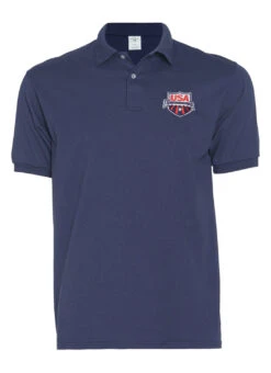 USA Swimming EcoSmart® Unisex Polo 18 USA Swimming EcoSmart® Unisex Polo -Swimming Equipment Shop 8641830387880 navy
