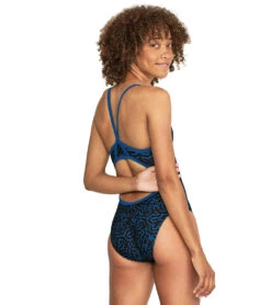Speedo Women's Race Maze Flyback One Piece Swimsuit -Swimming Equipment Shop 8641886126248 speedoblue 3a