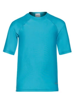 Sporti Youth Unisex S/S UPF 50+ Hybrid Comfort Fit Rash Guard 23 Sporti Youth Unisex S/S UPF 50+ Hybrid Comfort Fit Rash Guard -Swimming Equipment Shop 8641898086568 oceanblue 1a