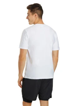 Sporti Men's S/S UPF 50+ Relax Fit II Swim Shirt -Swimming Equipment Shop 8641987346600 white 3a