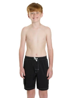 Sporti Boys' Cargo Swim Trunk -Swimming Equipment Shop 8642037055656 black 1a